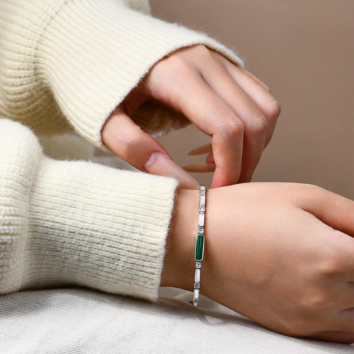 Memovra Tanzanite & Sapphire Gemstone Bracelet